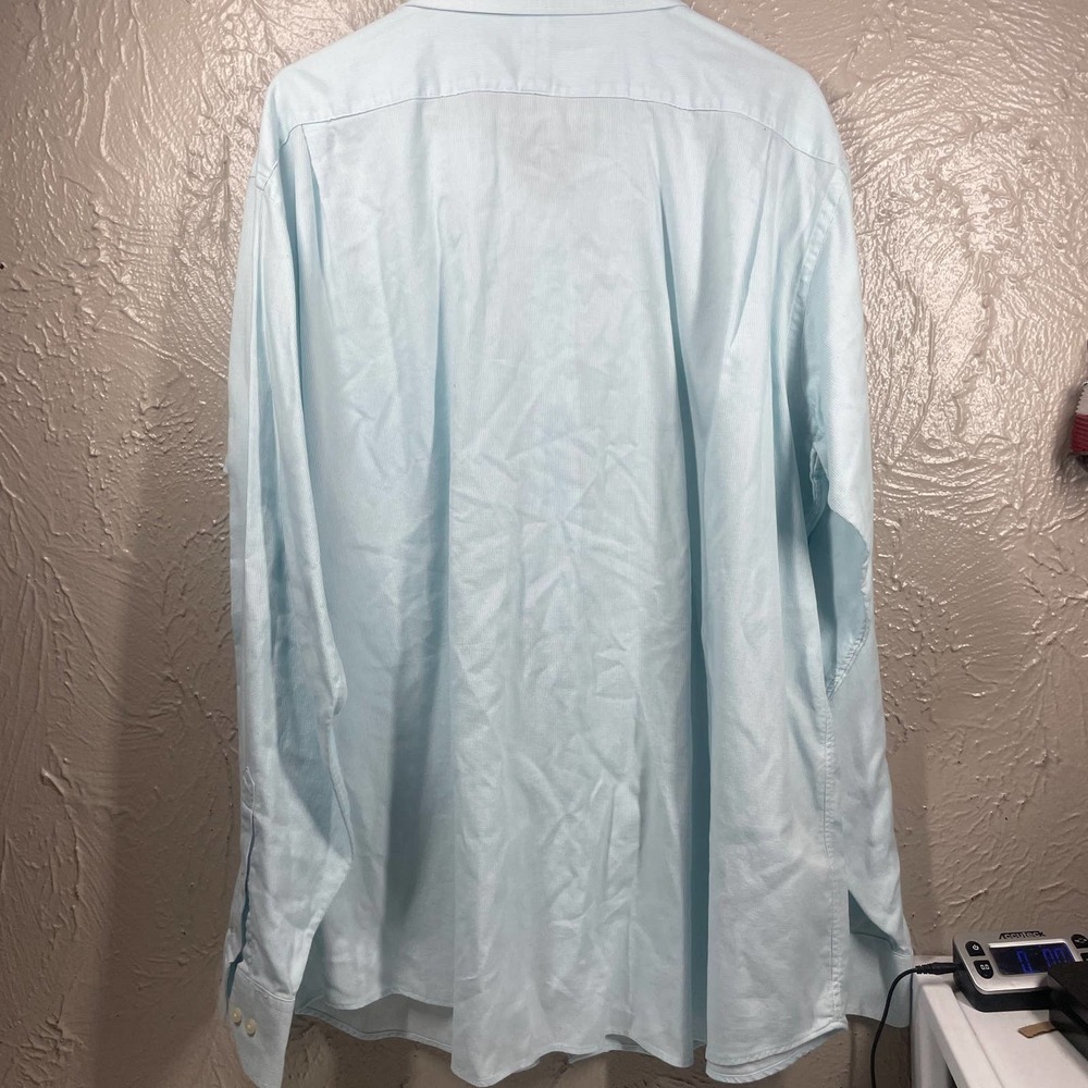 Tommy Bahama Blue check‎ Men's Long Sleeve Button Up Shirt size 17.5  36-37 - Picture 4 of 4